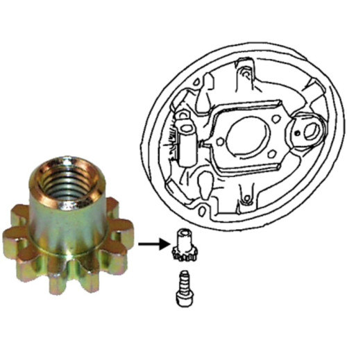PartzBiz CE: 8163850206-Adjusting nut for brake shoes
