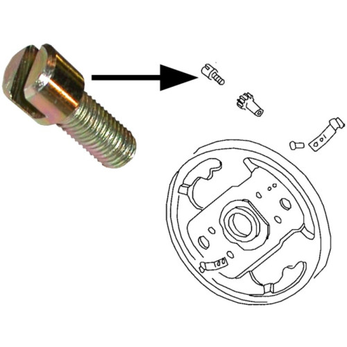 PartzBiz CE: 8163850406-Adjusting screw for brake shoe