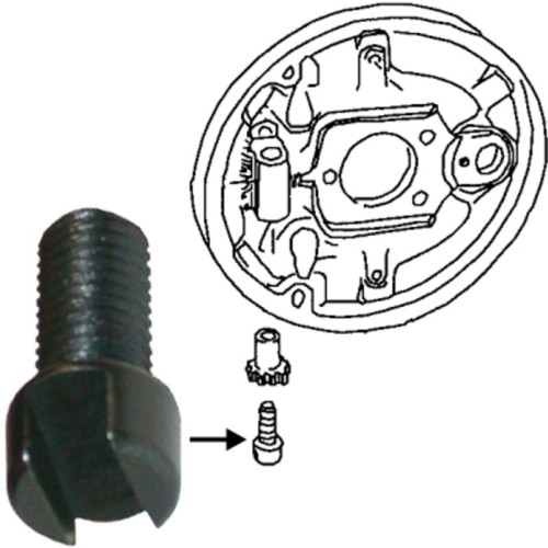 PartzBiz CE: 8163850106-Adjusting screw for brake shoes