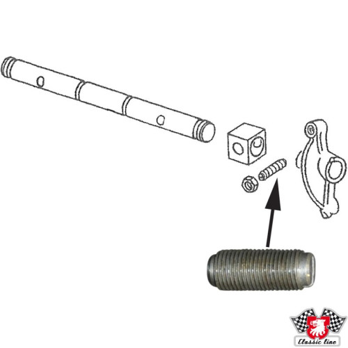 PartzBiz CE: 8111351800-Adjusting screw for tappet, 10 mm