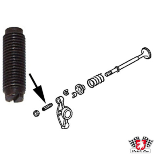 PartzBiz CE: 8111351500-สกรูปรับตั้งสำหรับตัวดันวาล์ว M8x1