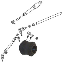 PartzBiz CE 8145050106 - Bushing for steering damper, rubber PartzBiz CE 8145050106 - Bushing for steering damper, rubber