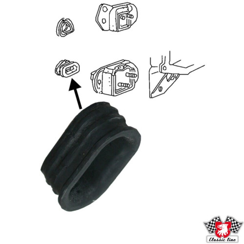 PartzBiz CE: 8132400700-Bushing for transmission mount, rubber