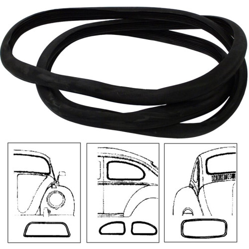 PartzBiz CE: 8186200716-Cal look window seal set, 4 pieces PartzBiz CE: 8186200716-Cal look window seal set, 4 pieces
