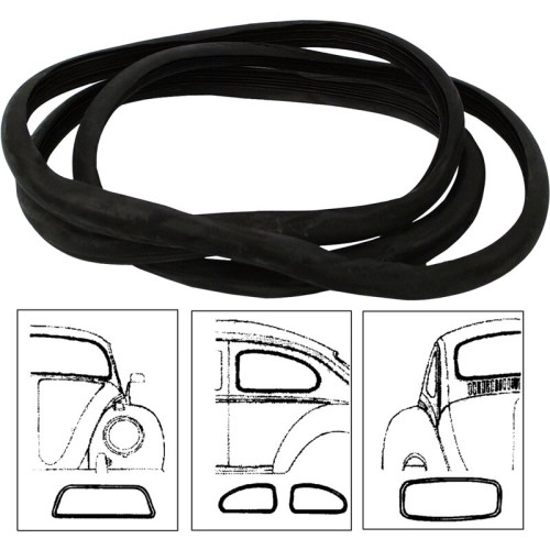 PartzBiz CE: 8186200916-Cal look window seal set, 4 pieces PartzBiz CE: 8186200916-Cal look window seal set, 4 pieces