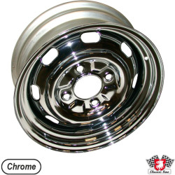 PartzBiz CE 8160000300 - Steel rim, chromed, 5.5x15 PartzBiz CE 8160000300 - Steel rim, chromed, 5.5x15