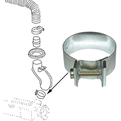 PartzBiz CE: 1128000403-Clamp for mounting heater hose no PartzBiz CE: 1128000403-Clamp for mounting heater hose no