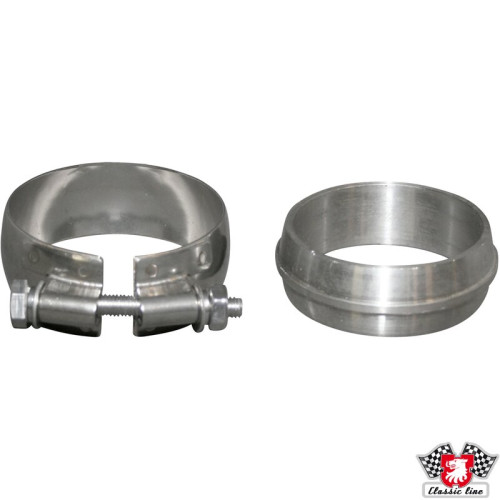 PartzBiz CE: 1621400710-Clamp set for tail pipe, Stainless Steel