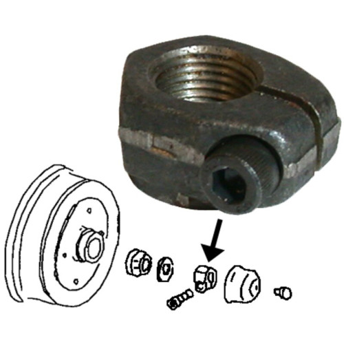 PartzBiz CE: 8163450186-Clamping nut for brake drum, right PartzBiz CE: 8163450186-Clamping nut for brake drum, right