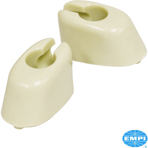 PartzBiz CE: 8189817818-Clip set for sun visor, ivory white PartzBiz CE: 8189817818-Clip set for sun visor, ivory white