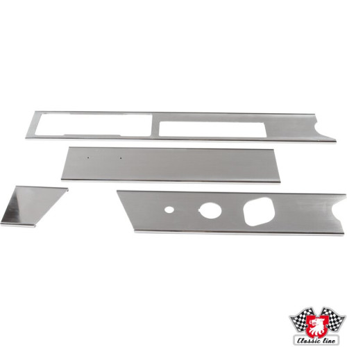 Dashboard trim set, aluminium, RHD