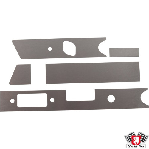 PartzBiz CE: 1689807710-ชุดตกแต่งแผงหน้าปัดพร้อมที่เขี่ยบุหรี่ ขนาด 100x30 mm จำนวน 5 ชิ้น ทำจากอลูมิเนียมหนา 0.5 mm ขัดเงา สำหรับรถพวงมาลัยซ้าย PartzBiz CE: 1689807710-ชุดตกแต่งแผงหน้าปัดพร้อมที่เขี่ยบุหรี่ ขนาด 100x30 mm จำนวน 5 ชิ้น ทำจากอลูมิเนียมหนา 0.5 mm ขัดเงา สำหรับรถพวงมาลัยซ้าย