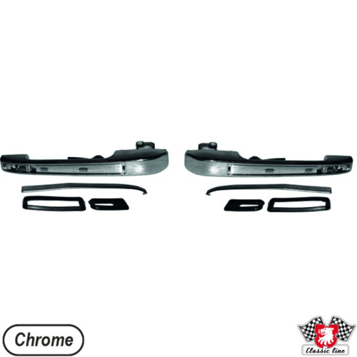 PartzBiz CE: 9887200110-Door handle set, chrome, rear, left/right PartzBiz CE: 9887200110-Door handle set, chrome, rear, left/right