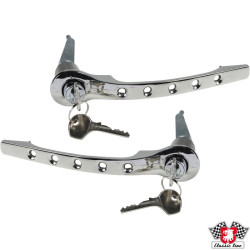 PartzBiz CE 1687101110 - Door handle set with custom drilled PartzBiz CE 1687101110 - Door handle set with custom drilled