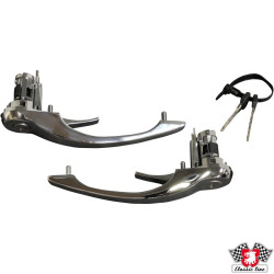 PartzBiz CE 1687100710 - Door handle set with lock cylinder