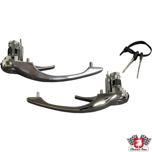 PartzBiz CE: 1687100710-Door handle set with lock cylinder PartzBiz CE: 1687100710-Door handle set with lock cylinder
