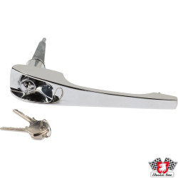 PartzBiz CE 1687101280 - มือจับประตูพร้อมกระบอกล็อคและกุญแจ ใหม่ คุณภาพเทียบเท่าอะไหล่แท้ โครเมียม ด้านขวา PartzBiz CE 1687101280 - มือจับประตูพร้อมกระบอกล็อคและกุญแจ ใหม่ คุณภาพเทียบเท่าอะไหล่แท้ โครเมียม ด้านขวา
