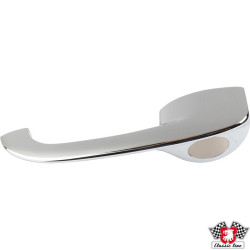 PartzBiz CE 8987100370 - Door handle without lock, chrome, left