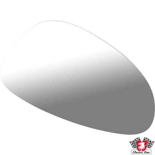 PartzBiz CE: 1689300580-Door mirror glass, teardrop design PartzBiz CE: 1689300580-Door mirror glass, teardrop design