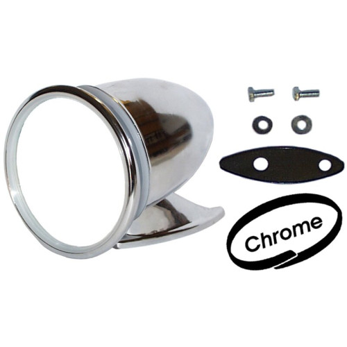 PartzBiz CE: 8189101206-Door mirror, Racing, chrome, 4 PartzBiz CE: 8189101206-Door mirror, Racing, chrome, 4
