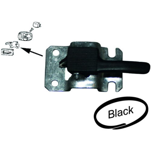 PartzBiz CE: 8187801276-Door opener, inner, black, left