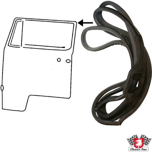 PartzBiz CE: 8185700870-Door seal, left