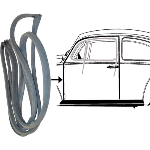 PartzBiz CE: 8185700276-Door seal, left, Brazil