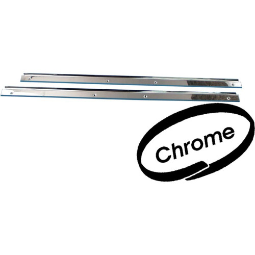 PartzBiz CE: 8189807616-Door sill cover set, chrome, 2 pieces PartzBiz CE: 8189807616-Door sill cover set, chrome, 2 pieces