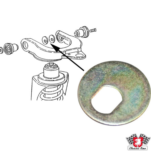 PartzBiz CE: 1140150100-แหวนรองเยื้องศูนย์สำหรับแขนควบคุมแทร็กด้านบน หนา 4 mm PartzBiz CE: 1140150100-แหวนรองเยื้องศูนย์สำหรับแขนควบคุมแทร็กด้านบน หนา 4 mm