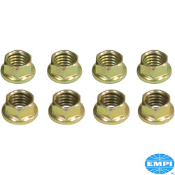 PartzBiz CE 8101100618 - น็อตเครื่องยนต์ 6 จุด ขนาด 8x1.25 mm ชุบสังกะสีสีทอง ใช้ประแจขนาด 10 mm จำนวน 8 ชิ้น PartzBiz CE 8101100618 - น็อตเครื่องยนต์ 6 จุด ขนาด 8x1.25 mm ชุบสังกะสีสีทอง ใช้ประแจขนาด 10 mm จำนวน 8 ชิ้น