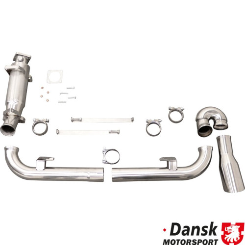 PartzBiz CE: 1620001710-ชุดท่อไอเสียพร้อมท่อบายพาสไอเสียกลางและท่อ G-pipe ที่ใช้แทนท่อไอเสียท้าย มีท่อปลายขนาด Ø100 mm หนึ่งท่อ และไม่มีตัวแลกเปลี่ยนความร้อน ผล&hellip;