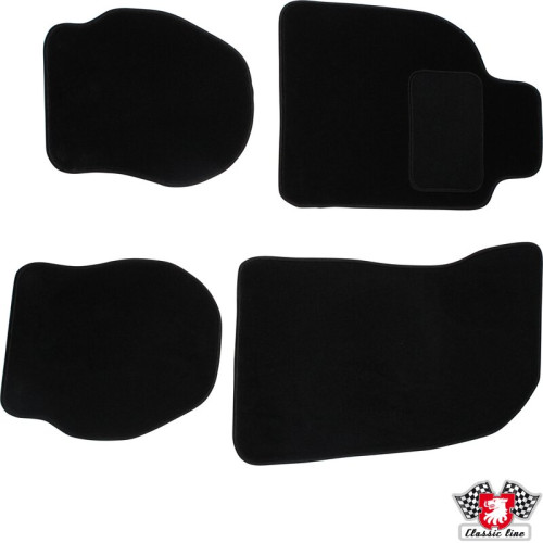 PartzBiz CE: 1601700310-Floor mat set, front/rear, black, 4 pieces PartzBiz CE: 1601700310-Floor mat set, front/rear, black, 4 pieces