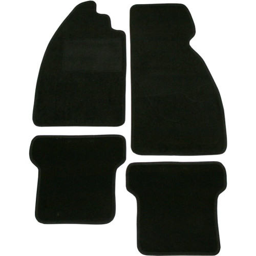 PartzBiz CE: 8101701716-Floor mat set, front/rear, black, 4 pieces