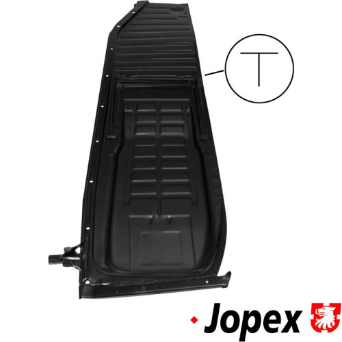 PartzBiz CE: 8183100770-Floor pan with T seat runners PartzBiz CE: 8183100770-Floor pan with T seat runners