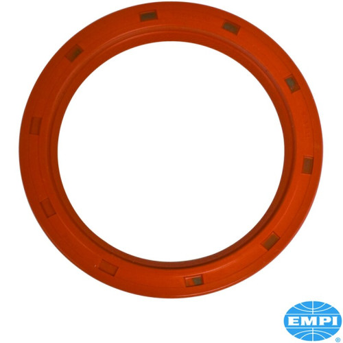 PartzBiz CE: 8119500908-Oil seal for flywheel, silicone, red, Elring