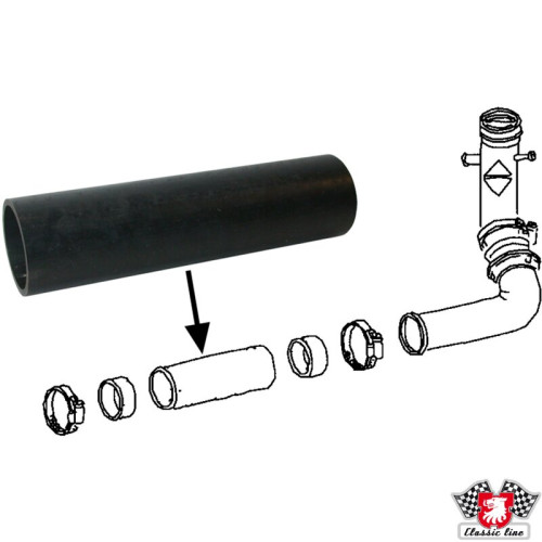 PartzBiz CE: 8115650300-Fuel filler neck hose, 165 mm