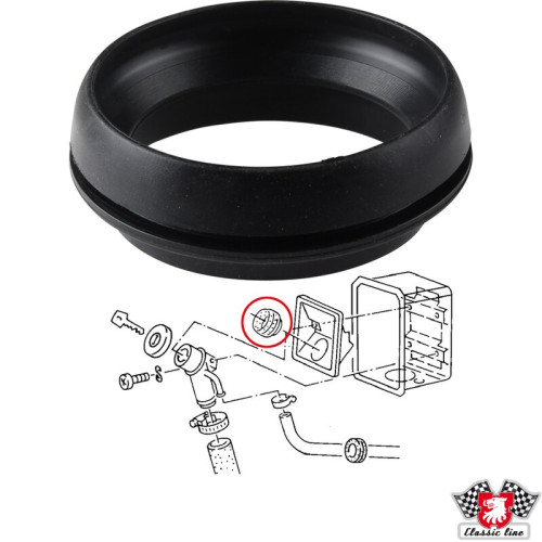 PartzBiz CE: 1115653200-Fuel filler neck seal