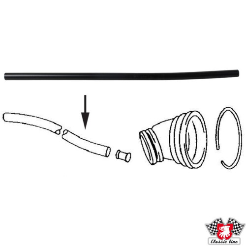 PartzBiz CE: 1615650500-Fuel tank overflow hose for fuel PartzBiz CE: 1615650500-Fuel tank overflow hose for fuel