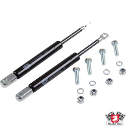 PartzBiz CE 8181200210 - Gas spring set for bonnet, black, 2 pieces