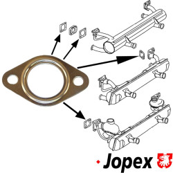 PartzBiz CE 8121100200 - Gasket between cylinder head and exhaust rear PartzBiz CE 8121100200 - Gasket between cylinder head and exhaust rear