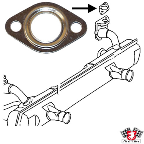 PartzBiz CE: 8121100300-Gasket between preheating pipe and