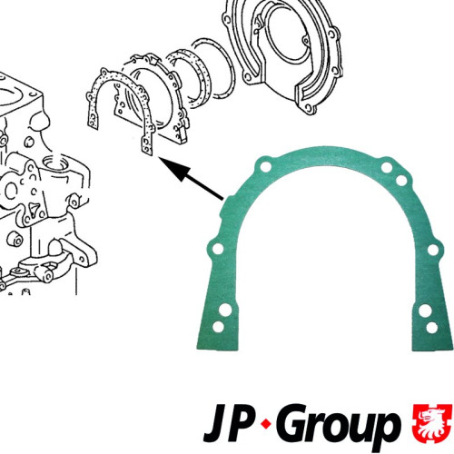 PartzBiz CE: 1119100100-Gasket, crankcase housing cover PartzBiz CE: 1119100100-Gasket, crankcase housing cover
