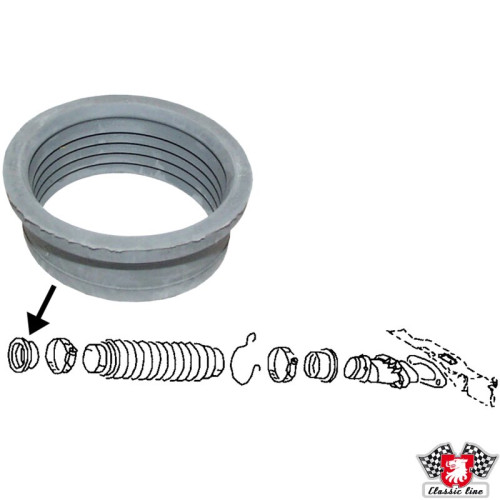 PartzBiz CE: 8123550100-Gasket for heater hose, rubber