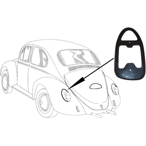 PartzBiz CE: 8195350576-Gasket for tail light, rubber, left