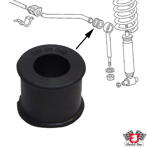 PartzBiz CE: 1140603300-Grommet for anti roll bar, front, Ø21 mm PartzBiz CE: 1140603300-Grommet for anti roll bar, front, Ø21 mm
