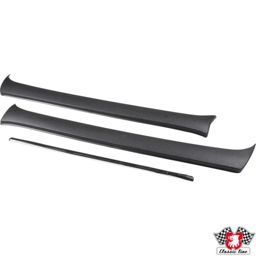 PartzBiz CE: 1181950710-ชุดสปอยเลอร์ GTI สำหรับเสา A สีดำ ซ้าย/ขวา