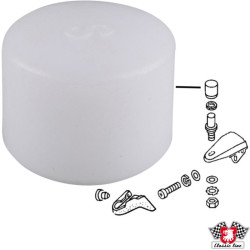 PartzBiz CE 8188650200 - ลูกล้อนำทางสำหรับประตูบานเลื่อน ด้านบน ทำจากเทฟลอน PartzBiz CE 8188650200 - ลูกล้อนำทางสำหรับประตูบานเลื่อน ด้านบน ทำจากเทฟลอน
