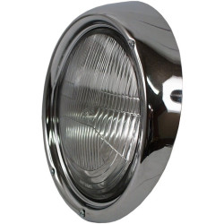PartzBiz CE 8195100206 - Headlight with chrome rim, assymetric PartzBiz CE 8195100206 - Headlight with chrome rim, assymetric