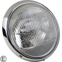 PartzBiz CE 1695100302 - Headlight with chrome rim, OE quality