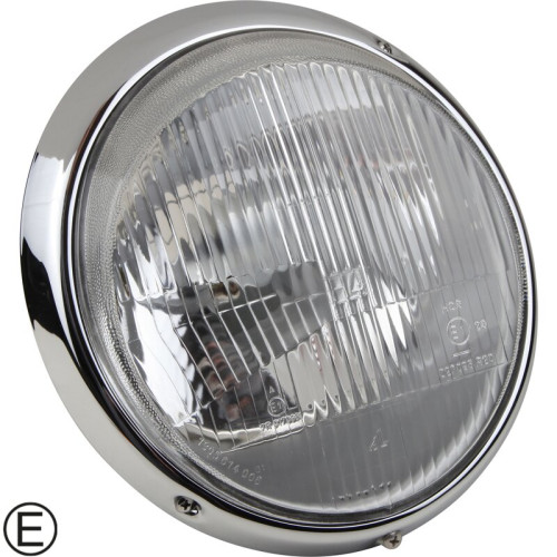 PartzBiz CE: 1695100302-Headlight with chrome rim, OE quality PartzBiz CE: 1695100302-Headlight with chrome rim, OE quality